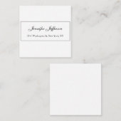 Carte D'accompagnement Écriture manuscrite moderne élégante simple profes (Devant / Derrière)