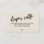 Carte D'accompagnement Écriture manuscrite moderne Fromage Raffle Billet  (Devant)