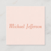 Carte D'accompagnement Écriture manuscrite Nom de script Élégant Plaque s (Devant)