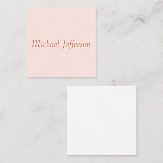 Carte D'accompagnement Écriture manuscrite Nom de script Élégant Plaque s (Devant / Derrière)