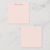 Carte D'accompagnement Écriture manuscrite Nom du script Élégant plat (Devant / Derrière)