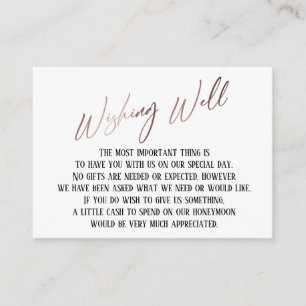 Carte D'accompagnement Ecriture manuscrite Rose bien moderne