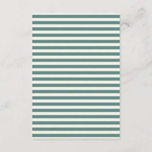 Carte D'accompagnement Écriture manuscrite Script Quirky Green Blue Retro (Dos)