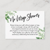 Carte D'accompagnement Écriture manuscrite verte Pas de Fête des mariées (Devant)