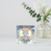 Carte D'accompagnement Écriture Philippiens Quatre huit (Debout devant)