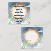 Carte D'accompagnement Écriture Philippiens Quatre huit (Devant / Derrière)