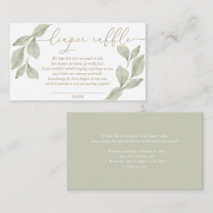 Carte D'accompagnement Écualyptus de l'aquarelle budgétaire Raffin