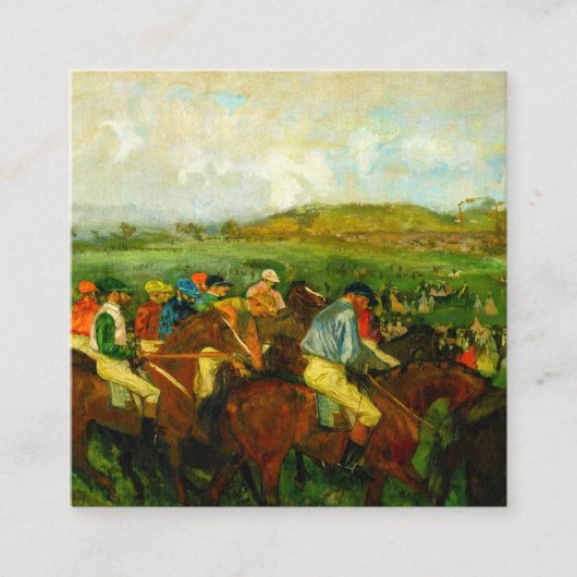 Carte D'accompagnement Edgar Degas Équitation (Devant)