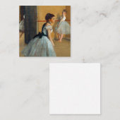 Carte D'accompagnement Edgar Degas Le Foyer de la Danse à l'Opéra (Devant / Derrière)