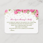Carte D'accompagnement Editable How Big is Mommy's Belly Card (Devant)
