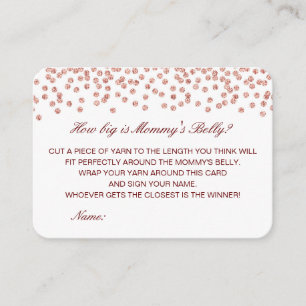 Carte D'accompagnement Editable How Big is Mommy's Belly Card