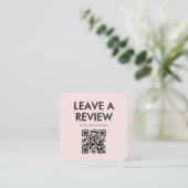 Carte D'accompagnement Editable Logo Pink Thank You Package (Debout devant)