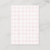Carte D'accompagnement Editable Silly Goose Baby Shower Pink Bow (Dos)