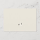 Carte D'accompagnement Editorial Ivory Photo Wedding Details (Dos)