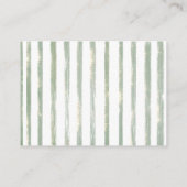 Carte D'accompagnement Eeucalyptus vert attendre Baby shower Devoir (Dos)