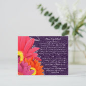 Carte D'accompagnement Eggplant Gerber (Debout devant)