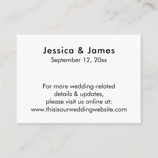 Carte D'accompagnement Elaborer le script, Logements Mariages simples (Dos)