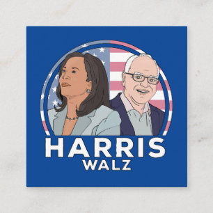 Carte D'accompagnement Élection de Harris Walz