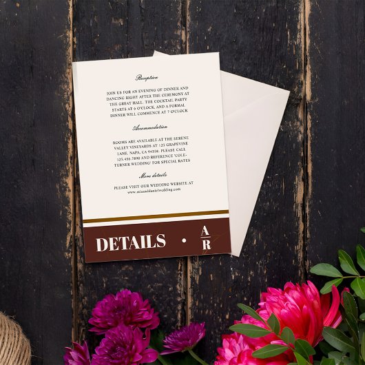 Carte D'accompagnement Élégance Abstraite Détails de Cadre Doré