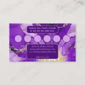 Carte D'accompagnement Élégance Ethérée : Géode Violet Inspiré (Devant)