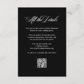 Carte D'accompagnement Élégance italienne | Détails du client mariage Cod (Devant)