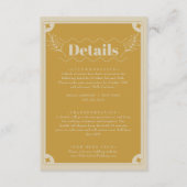 Carte D'accompagnement Élégance Moderne Détails Vintage (Devant)