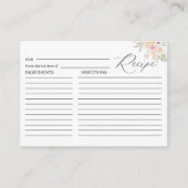 Carte D'accompagnement Elégant Aimer Aquarelle En Fête des mariées Fleur (Devant)