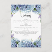 Carte D'accompagnement Élégant Aquarelle de Fleurs de Ne Pas Oublier (Devant)