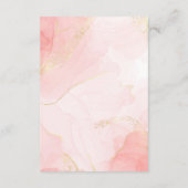 Carte D'accompagnement Élégant Aquarelle Rose Livres Pour Bébé Dit (Dos)