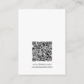 Carte D'accompagnement Elegant Arch Photo Détails du Mariage Site QR Code (Dos)