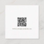 Carte D'accompagnement Elégant B&W Tux & Robe Mariage QR Code Détails (Dos)