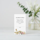 Carte D'accompagnement Élégant Baby shower de chute Déchets Raffle Ticket (Debout devant)