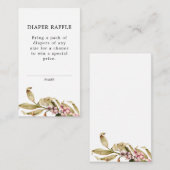 Carte D'accompagnement Élégant Baby shower de chute Déchets Raffle Ticket (Devant / Derrière)