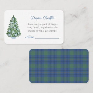 Carte D'accompagnement Élégant Baby shower de Noël de garçon Déchets Raff