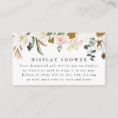 Carte D'accompagnement Élégant Baby shower Magnolias douche (Devant)