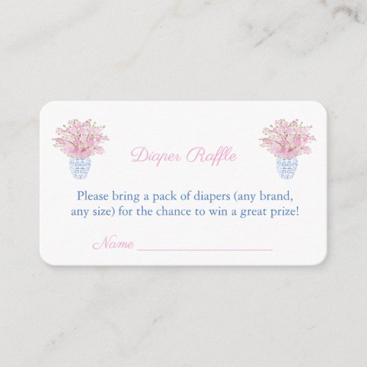 Carte D'accompagnement Élégant bébé fille Douche Gingembre Jar Déchets Ra (Devant)