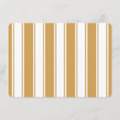 Carte D'accompagnement Elegant Beige Stripes (Dos)