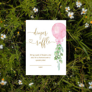 Carte D'accompagnement Élégant Billet de rabat à ballets rose