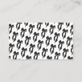 Carte D'accompagnement Elegant Black Bow Devine Combien De Baisers Jeu (Dos)