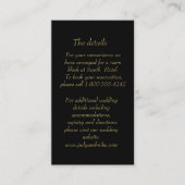 Carte D'accompagnement Elegant Black & Gold Art Deco Enclosure card (Devant)