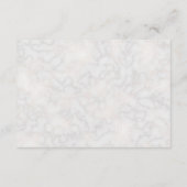 Carte D'accompagnement Elégant Blanc Calla Lilies Détails du Mariage Info (Dos)