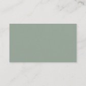 Carte D'accompagnement Elégant Blanc Gris Vert S'Il Vous Plaît Apporter U (Dos)