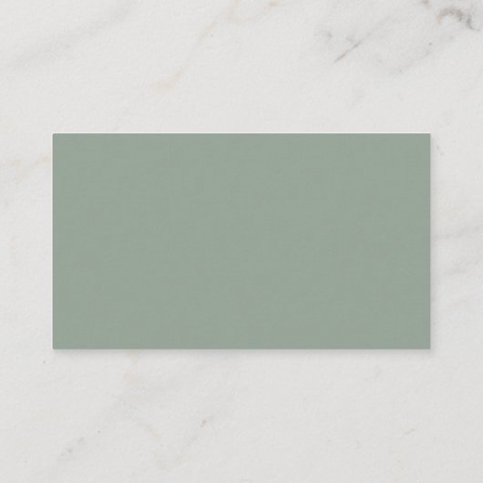 Carte D'accompagnement Elégant Blanc Gris Vert S'Il Vous Plaît Apporter U (Dos)
