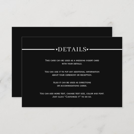 Carte D'accompagnement Élégant blanc strié et code QR noir détails (Devant / Derrière)