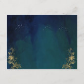 Carte D'accompagnement Elegant Blue, Navy Green Celestin Détails du Maria (Dos)