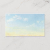 Carte D'accompagnement Elégant Blue Sky Clouds Baby showers Livres Pour B (Dos)
