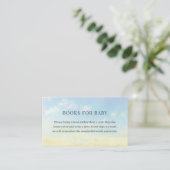 Carte D'accompagnement Elégant Blue Sky Clouds Baby showers Livres Pour B (Debout devant)