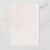 Carte D'accompagnement Elégant Blush Aquarelle Dentelle Hébergement (Dos)