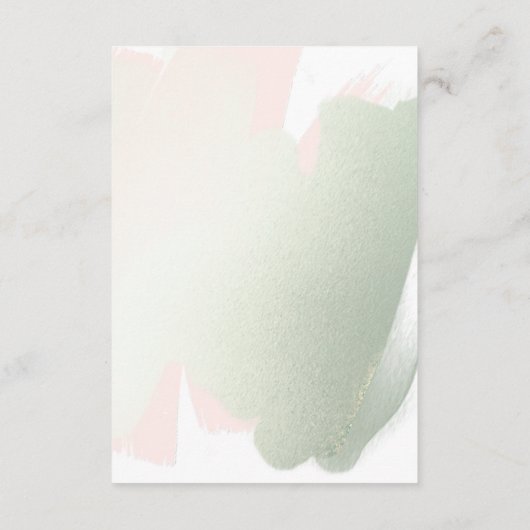Carte D'accompagnement Elegant Blush Pink et Sage RSVP en ligne, QR Code (Dos)