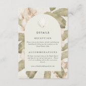 Carte D'accompagnement Elegant Botanical Garden Wedding (Devant)